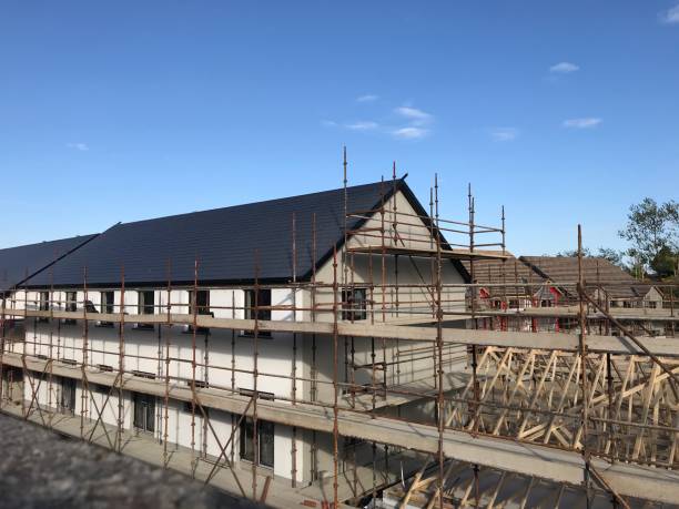 Houses under construction